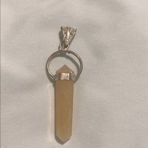 Healing Stone Pendant ( pinkish)